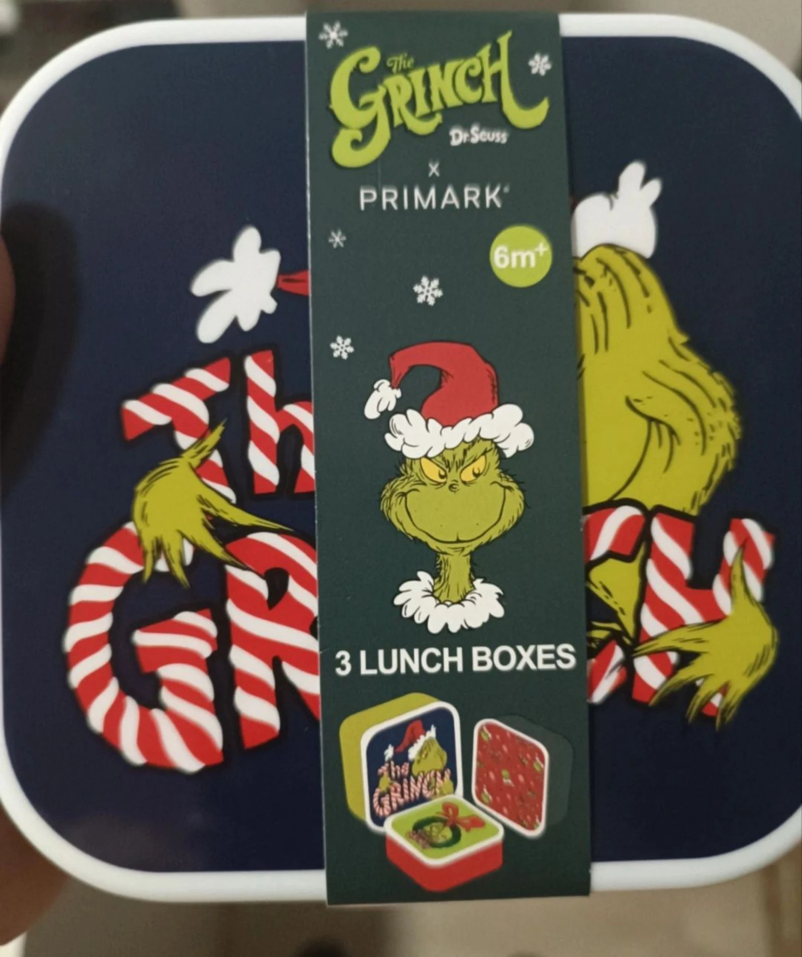 Set de 3 portameriendas The Grinch